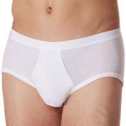 Schiesser Fine Rib Sport Brief 3XL-6XL Hvit bomull 4XL Herre