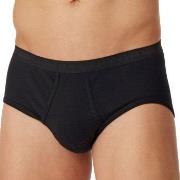 Schiesser 2P Fine Rib Sport Briefs 3XL-4XL Svart bomull 3XL Herre