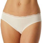 Schiesser Truser Unique Cotton Rio Brief With Lace Krem bomull 36 Dame