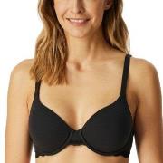 Schiesser BH Unique Cotton Wired Bra Svart bomull A 85 Dame