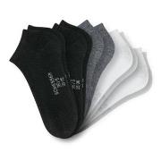 Schiesser Strømper 5P Women Sneaker Socks Svart/Grå Str 39/42 Dame