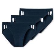 Schiesser 3P 95-5 Stretch Rio Slip 3XL-4XL Mørkblå bomull 4XL Herre