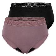 Schiesser Truser 2P Care Retro Period Pants Mixed bomull 44 Dame