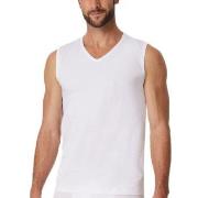Schiesser 2P Cotton Tank Top V-Neck Hvit bomull Medium Herre