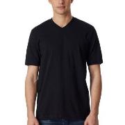 Schiesser 2P Essentials American T-shirts V-neck Svart bomull Medium H...