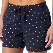 Schiesser Women Mix and Relax Cotton Shorts Hvit/Marine bomull 42 Dame