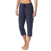 Schiesser Women Mix and Relax Pants Hvit/Marine bomull 46 Dame