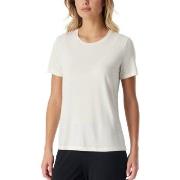 Schiesser Women Mix and Relax T-Shirt Benhvit bomull 40 Dame