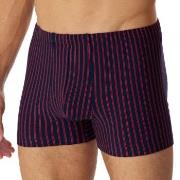 Schiesser Organic Cotton Boxershort Rød/Blå  bomull Medium Herre