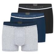 Schiesser 3P Organic Cotton Woven Boxer Brief Mørkblå bomull X-Large H...