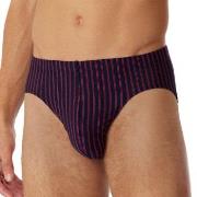 Schiesser Supermini Briefs Rød/Blå  bomull Large Herre