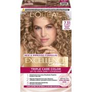 L'Oréal Paris Excellence Crème Golden Beige Blonde 7.31 - 1 stk