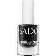 IsaDora The Wonder Nail Polish Quick dry & Longwear Black Lacquer - 5 ...