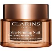 Clarins Extra-Firming Nuit Wrinkle-smoothing, revitalizing night cream...