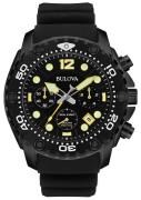 Bulova Herreklokke 98B243 Sort/Gummi Ø48 mm