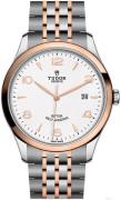 Tudor 1926 Herreklokke M91651-0009 Hvit/Rose-gulltonet stål Ø41 mm