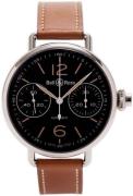 Bell & Ross Herreklokke BRWW1-MONO-HER-SCA WW1 Sort/Lær Ø45 mm