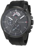 Tommy Hilfiger Herreklokke 1791352 Sport Sort/Gummi Ø46 mm