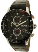 Hugo Boss Herreklokke 1513390 Rafale Sort/Lær Ø45 mm