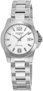 Longines Dameklokke L3.377.4.16.6 Conquest Ladies Hvit/Stål Ø34 mm