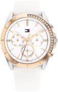 Tommy Hilfiger Dameklokke 1782388 Kennedy Hvit/Gummi Ø38 mm