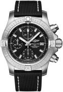 Breitling Herreklokke A13385101B1X1 Avenger Chronograph 43 Sort/Lær