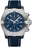 Breitling Herreklokke A13317101C1X2 Avenger Chronograph 45 Blå/Lær