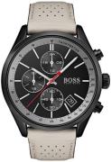 Hugo Boss Herreklokke 1513562 Sort/Lær Ø44 mm