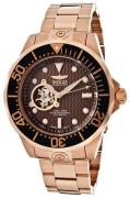 Invicta Herreklokke 13713 Pro Diver Brun/Rose-gulltonet stål Ø47 mm