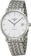 Longines Herreklokke L4.810.4.12.6 Elegant Hvit/Stål Ø37 mm