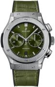 Hublot Herreklokke 521.NX.8970.LR Classic Fusion Grønn/Gummi Ø45 mm