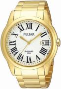 Pulsar Herreklokke PS9178X1 Dress Hvit/Gulltonet stål Ø40 mm