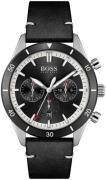 Hugo Boss Herreklokke 1513864 Santiago Sort/Lær Ø44 mm