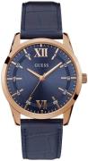 Guess Herreklokke W1307G2 Blå/Lær Ø42 mm