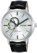 Pulsar Herreklokke P9A005X1 Sølvfarget/Lær Ø42 mm