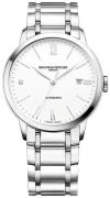 Baume & Mercier Herreklokke M0A10311 Classima Hvit/Stål Ø40 mm