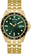 Guess Herreklokke GW0220G2 Grønn/Gulltonet stål Ø44 mm