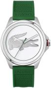 Lacoste Herreklokke 2011157 Le Croc Hvit/Gummi Ø43 mm