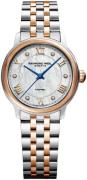 Raymond Weil Dameklokke 2131-SP5-00966 Maestro Hvit/Rose-gulltonet