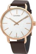 Calvin Klein Herreklokke K7B216G6 Sølvfarget/Lær Ø36 mm