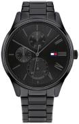 Tommy Hilfiger Herreklokke 1791849 Damon Sort/Stål Ø44 mm