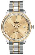 Tudor Herreklokke M12503-0001 Style Champagnefarget/18 karat gult