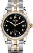 Tudor M55003-0008 Glamour Date Sort/Gulltonet stål Ø36 mm