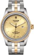 Tudor Dameklokke M53023-0020 Glamour Date Gulltonet/Gulltonet stål