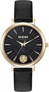 Versus by Versace Dameklokke VSP1F0221 Mar Vista Sort/Lær Ø34 mm