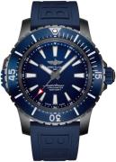 Breitling Herreklokke V17369161C1S1 Superocean Ii 48 Blå/Gummi Ø48