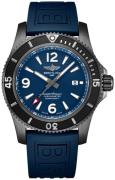 Breitling Herreklokke M17368D71C1S1 Superocean Ii 46 Blå/Gummi Ø46