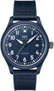 IWC Herreklokke IW328101 Pilots Blå/Gummi Ø41 mm