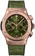 Hublot Herreklokke 521.OX.8980.LR Classic Fusion Grønn/Gummi Ø45 mm