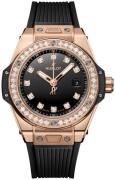 Hublot Dameklokke 485.OX.1280.RX.1204 Big Bang 33mm Sort/Gummi Ø33 mm